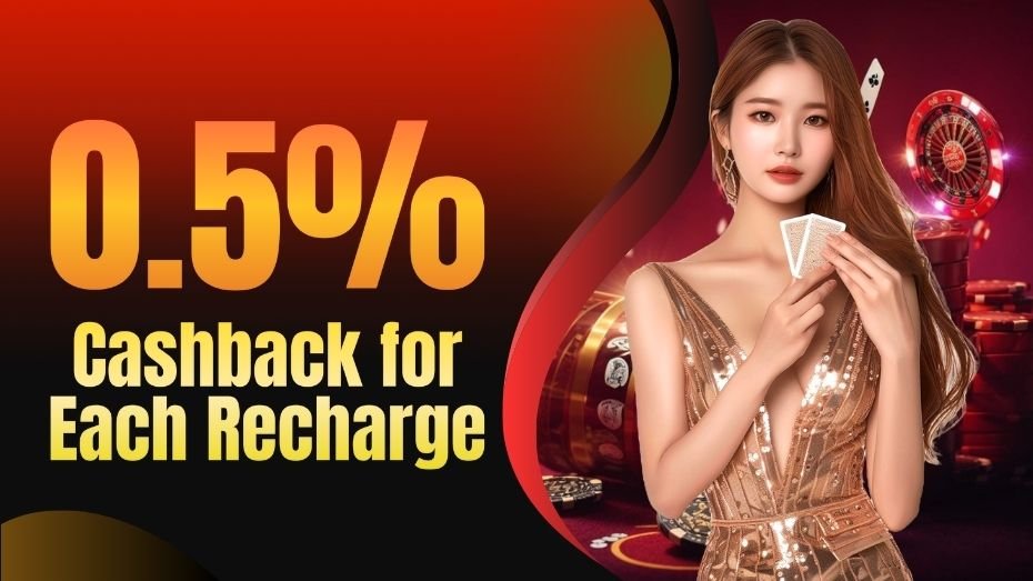 0.5% Cashback for Each Recharge